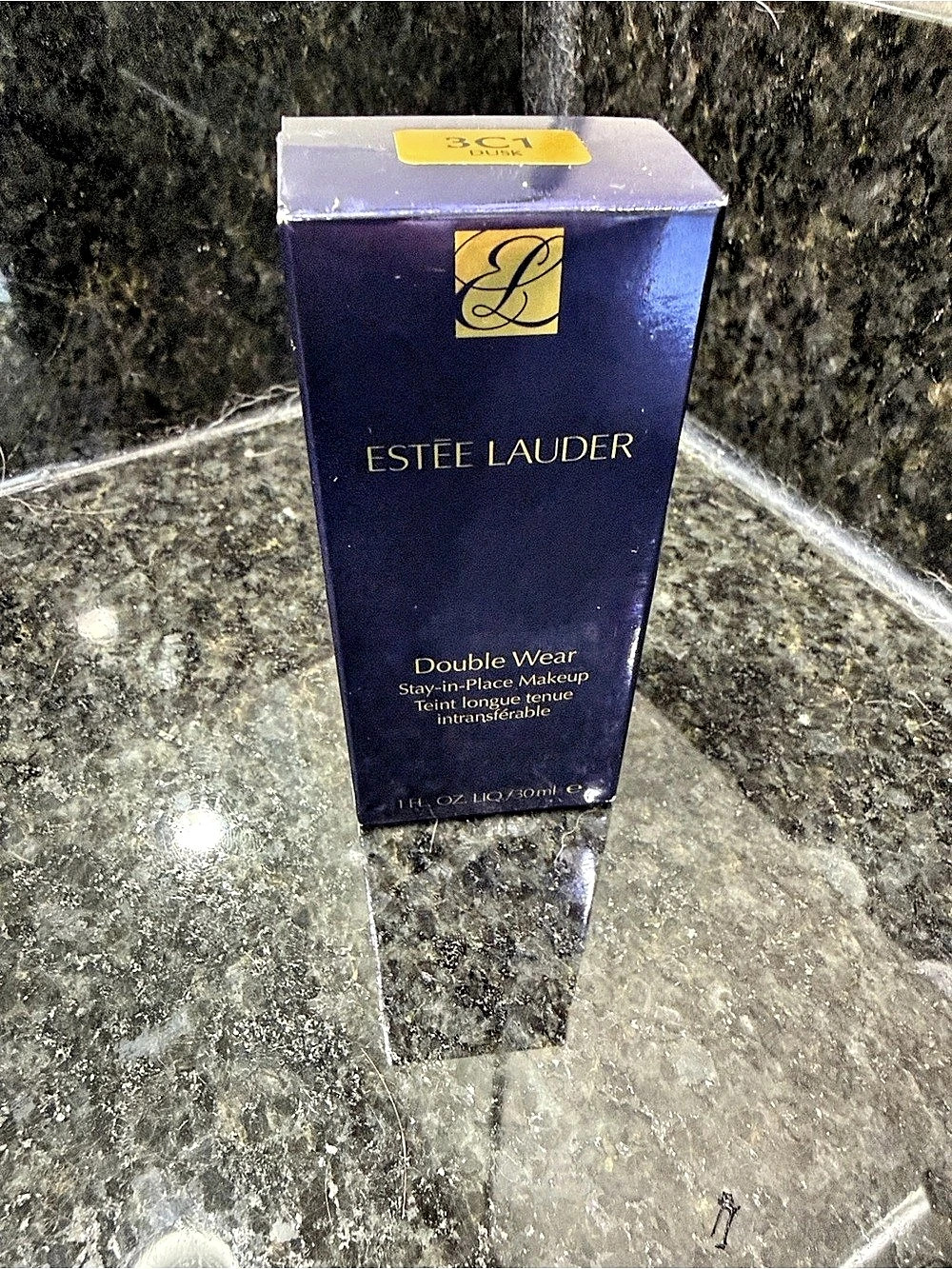 Estée Lauder Double Wear Stay-in-Place Foundation 3C1 Dusk; box has been opened.